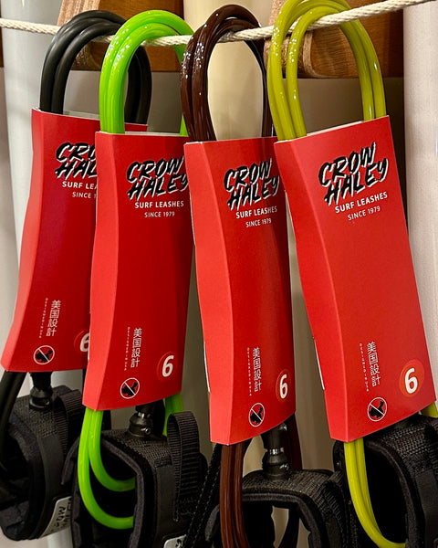 "CROW HALEY" Surf Leashes 6' made in Japan