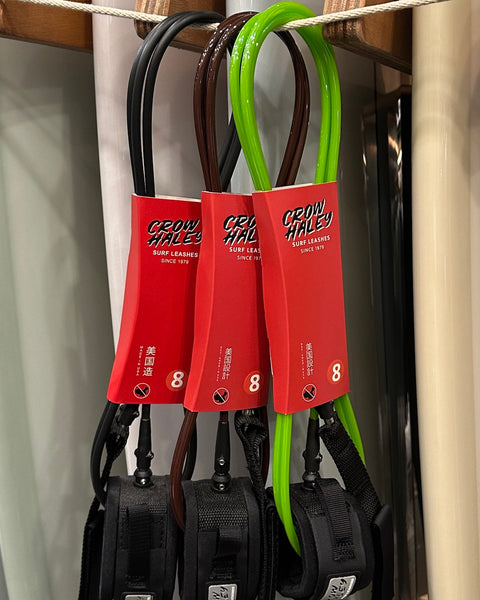 "CROW HALEY" Surf Leashes 8' made in Japan