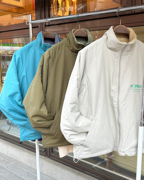 "STUNNER" リバーシブル ナイロン・ボアジャケット