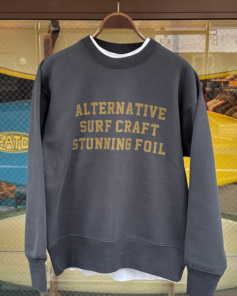 Stunning Foil オリジナル 15.5 oz Sweatshirt "ALTERNATIVE SURF CRAFT..."