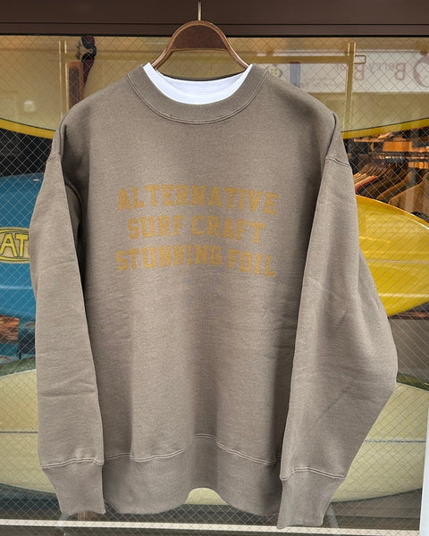 Stunning Foil オリジナル 15.5 oz Sweatshirt "ALTERNATIVE SURF CRAFT..."