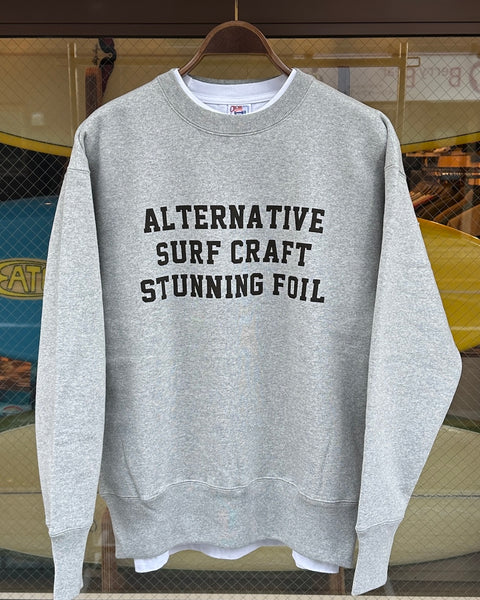 Stunning Foil オリジナル 15.5 oz Sweatshirt "ALTERNATIVE SURF CRAFT..."