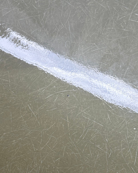 Vintage Herman Miller, "Eames Side Shell Chair" (raw amber) w / Rocker Base