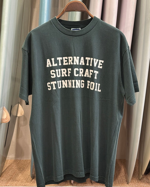 Stunning Foil オリジナルTee 012 [pigment dyed GOATボディ]