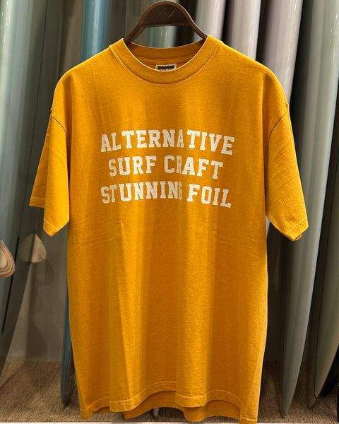 Stunning Foil オリジナルTee 012 [pigment dyed GOATボディ]