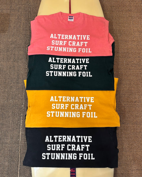 Stunning Foil オリジナルTee 012 [pigment dyed GOATボディ]