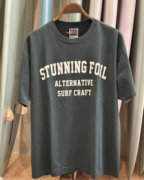 Stunning Foil オリジナルTee 011 [pigment dyed GOATボディ]