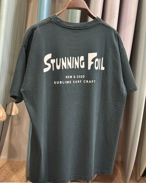 Stunning Foil オリジナルTee 013 [pigment dyed GOATボディ]