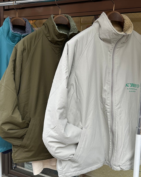 "STUNNER" リバーシブル ナイロン・ボアジャケット