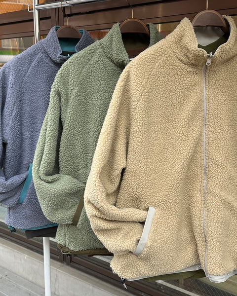 "STUNNER" リバーシブル ナイロン・ボアジャケット