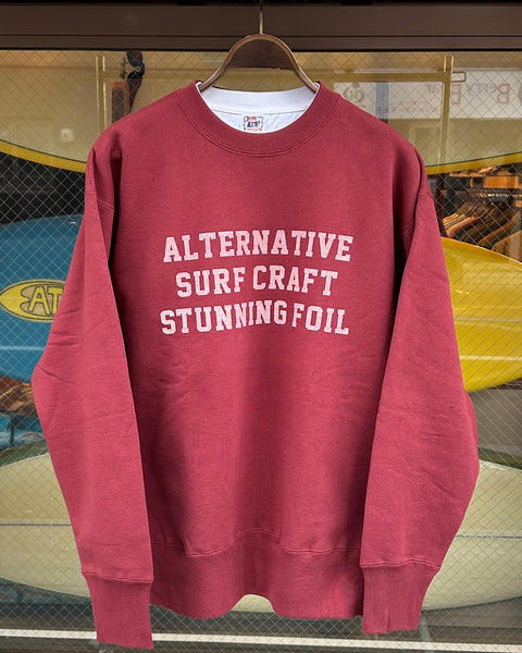 Stunning Foil オリジナル 15.5 oz Sweatshirt "ALTERNATIVE SURF CRAFT..."