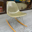 Vintage Herman Miller, "Eames Side Shell Chair" (raw amber) w / Rocker Base
