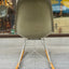 Vintage Herman Miller, "Eames Side Shell Chair" (raw amber) w / Rocker Base